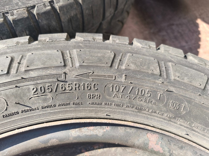 Диск колесный металлический с шиной Michelin Agilis 205/65 R16C Opel Vivaro 2001-2013 Ковель - зображення 3