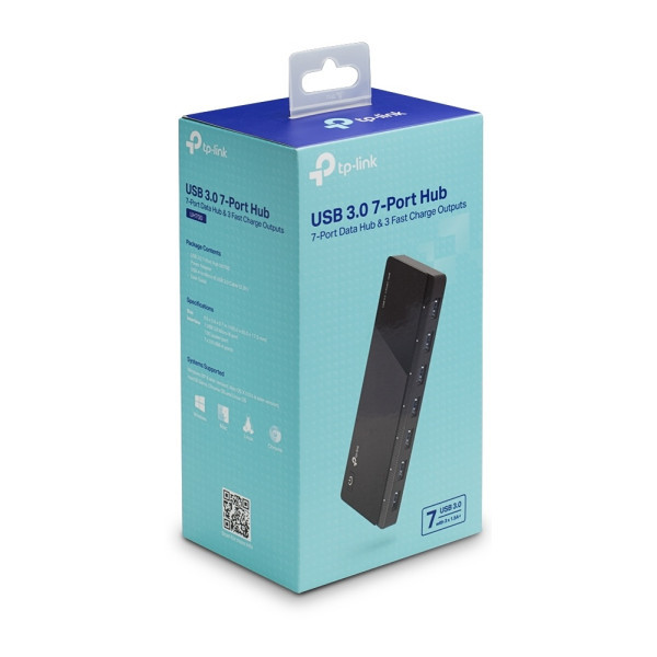 USB HUB TP-Link 7USB 3.0 UH700 Black (Код товару:43109) Харків - зображення 2