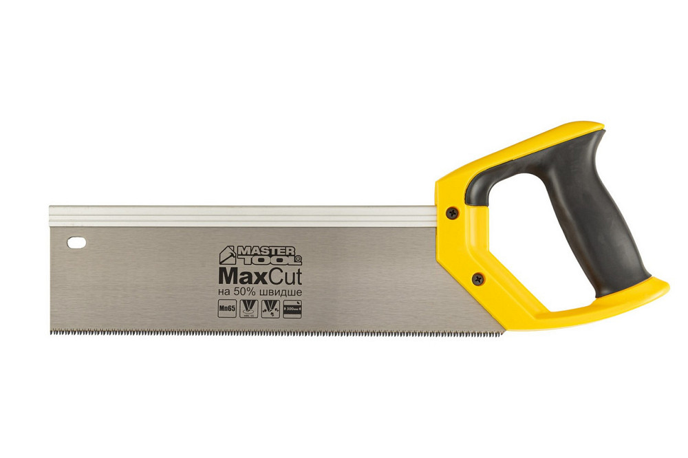 Ножовка пасовочная MASTERTOOL 12TPI MAX CUT 300 мм закаленный зуб 3-D заточка полированная 14-2703 Харьков - изображение 1