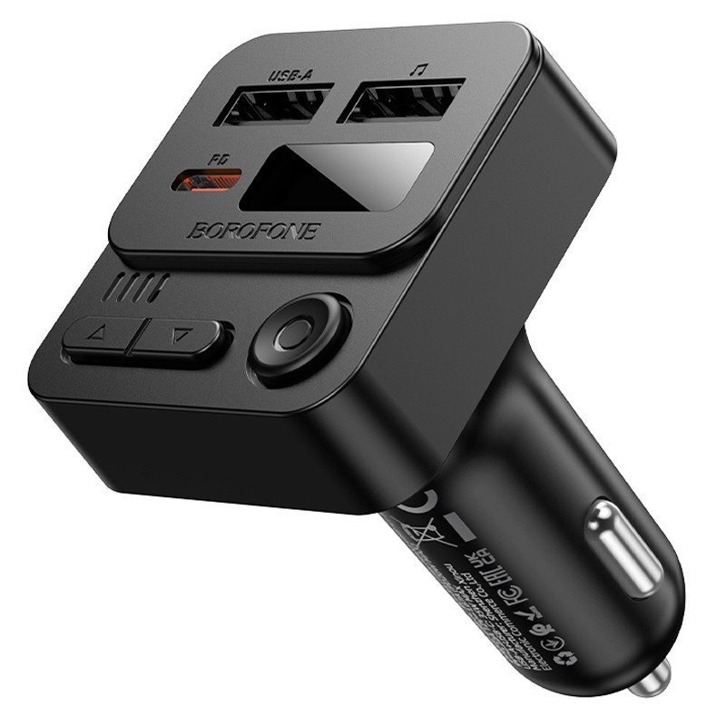 АЗУ FM модулятор Borofone BC60 Hero 35W (2USB-A/1C) Херсон - изображение 5