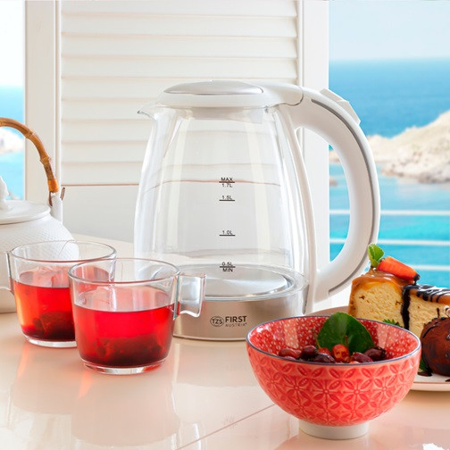 Електрочайник First FA-5404-2-WI 1.7 л белый Київ - зображення 4