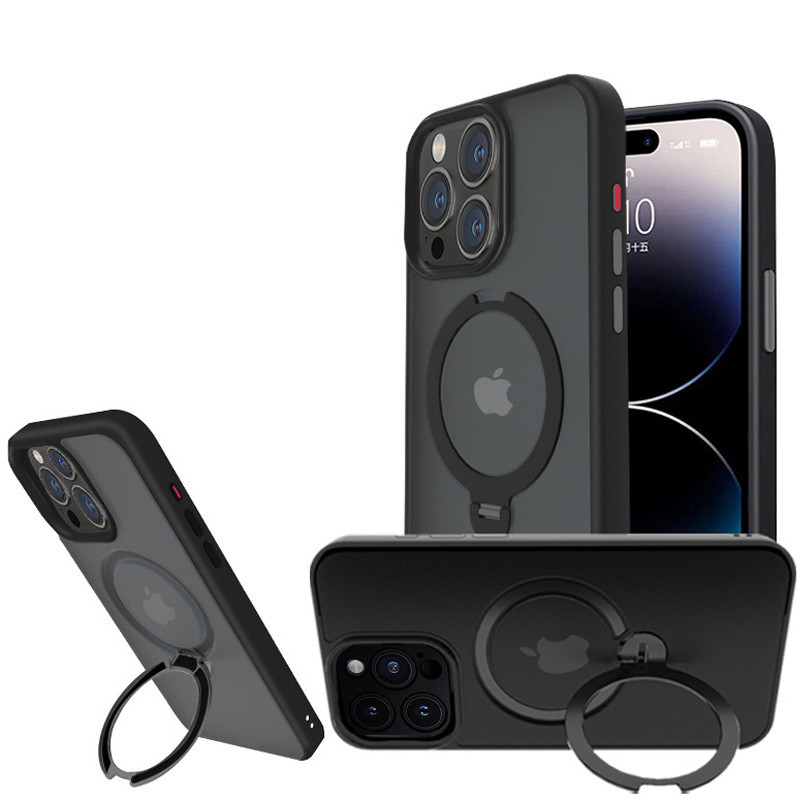 TPU+PC чехол Metal Buttons with MagSafe Colorful HQ Ring для Apple iPhone 14 Pro Max (6.7") Херсон - зображення 4