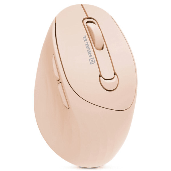Мишка REAL-EL RM-370W Beige (EL123200056) Харків - зображення 3