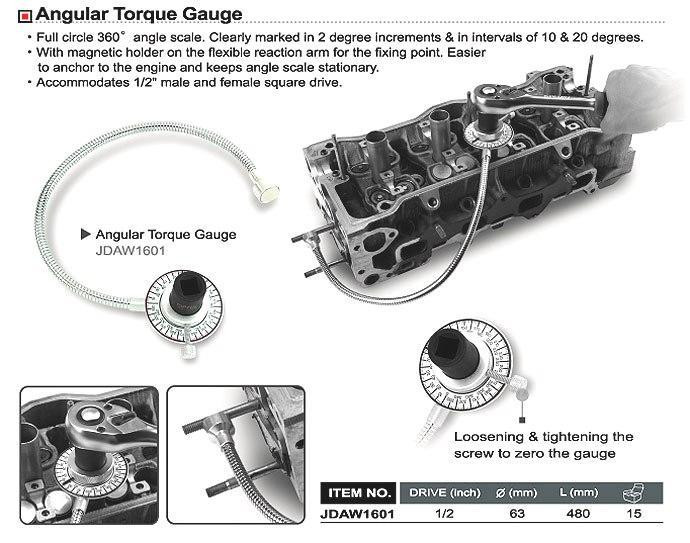 Шкала доворотная с магнитным креплением TOPTUL JDAW1601 Харків - зображення 2