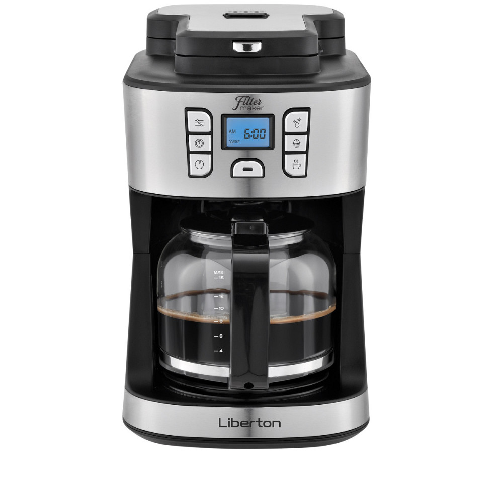 Кофеварка капельная Liberton LCM-2203 950 Вт черная Київ - зображення 1