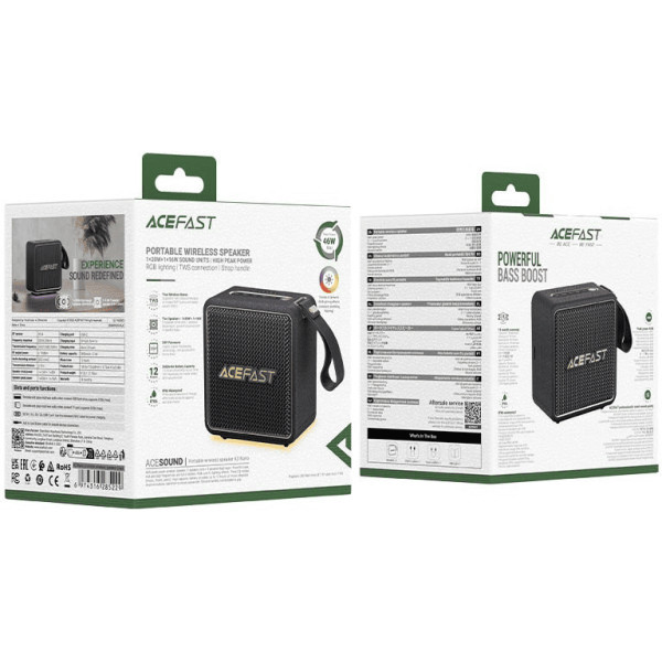Колонка Bluetooth Acefast K3 Nano Black Харків - зображення 6