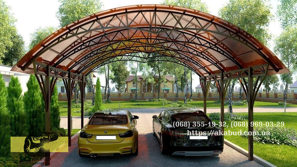 Навесы из профилированного поликарбоната. Ворота из профлиста Кривий Ріг - зображення 4