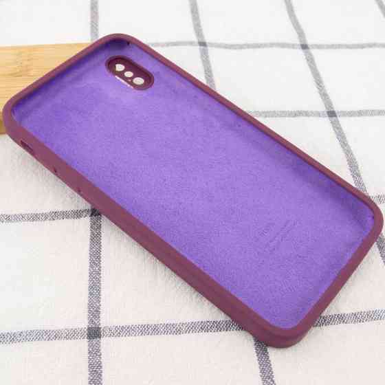 Чехол Silicone Case Square Full Camera Protective (AA) для Apple iPhone X / XS (5.8") Херсон