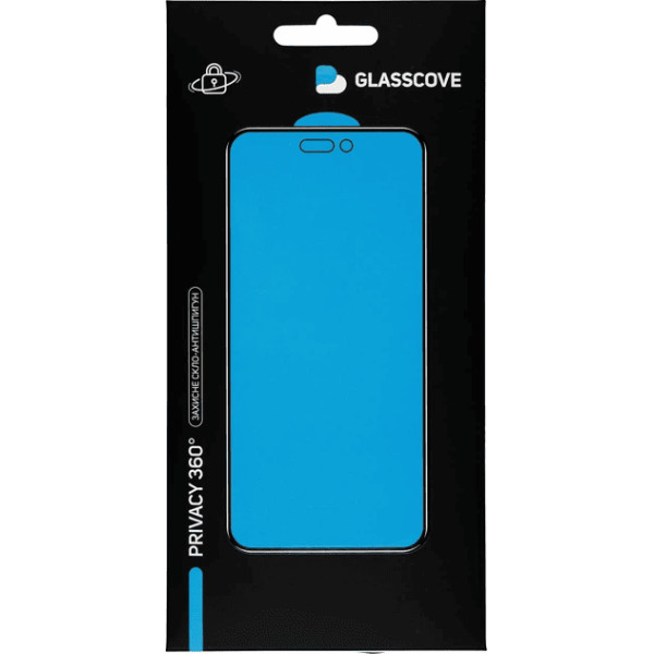 Захисне скло Glasscove Privacy 360 для iPhone 16 Pro Max Black Харків - зображення 2
