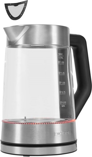 Электрочайник Polaris WIFI IQ Home Matte PWK 17111CGLD 1.7 л серебристый Київ - зображення 9