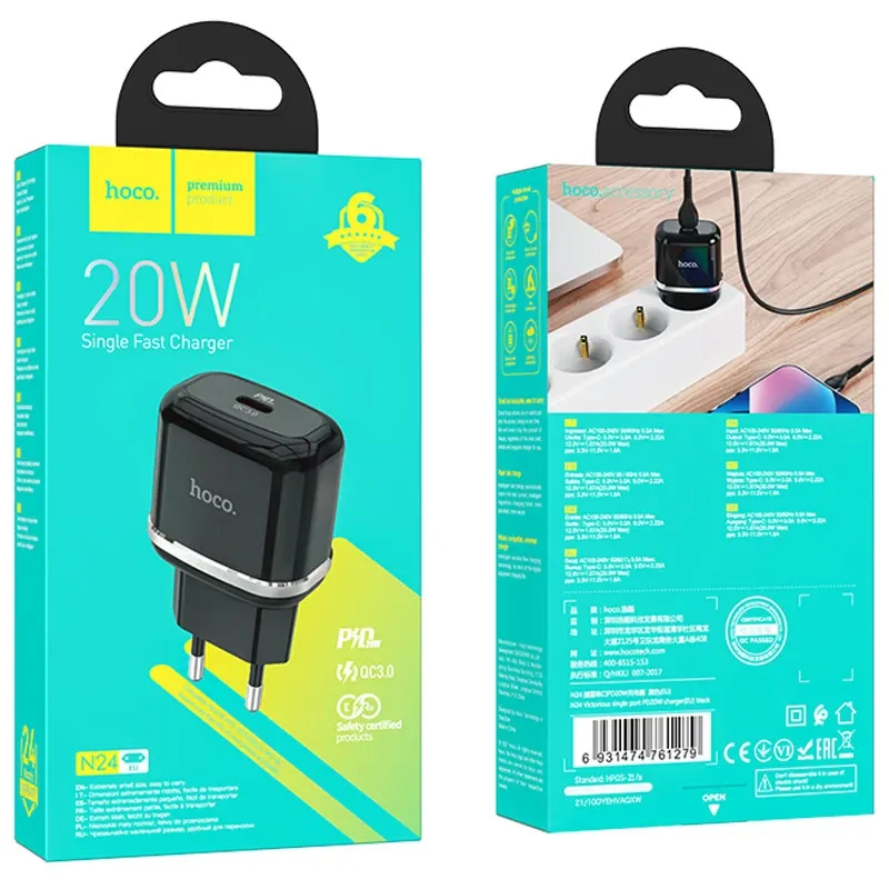 СЗУ Hoco N24 Victorius PD20W (1USB-C) Херсон - изображение 4