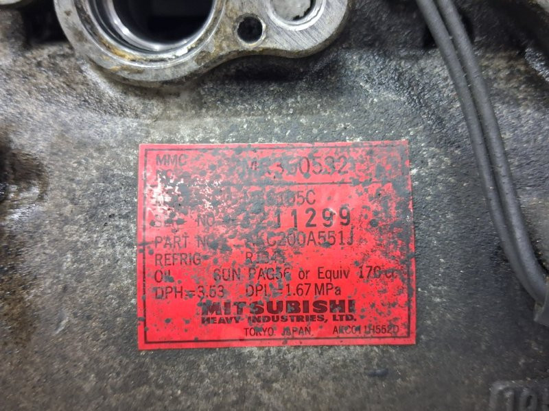 Компрессор кондиционера Mitsubishi Pajero Sport 1996-2008 MR315442 (Арт. 64984) Киев - изображение 5