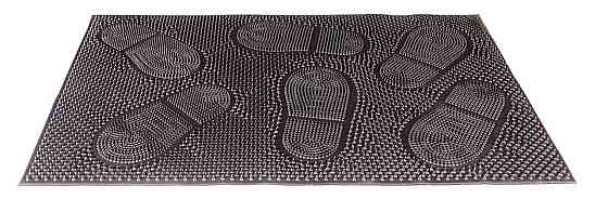 Коврик придверный ГОСПОДАР "Следы" резиновый 580х365х5 мм 92-0731 Харьков