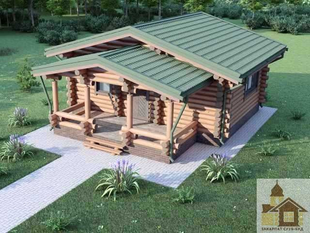 Купити зруб з брусу під ключ з індивідуальним проектом від Закарпат Зруб-Буд Одеса - зображення 1