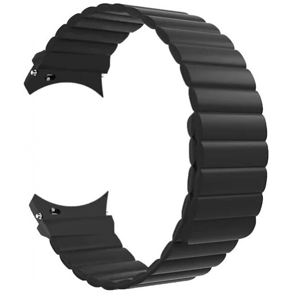 DM Ремінець Silicone Magnet для смарт-годинника Samsung/Amazfit/Huawei (20mm) Black Харків - зображення 1