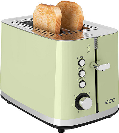 Тостер ECG ST 2766 Vintage Olive 925 Вт оливковый Киев - изображение 8