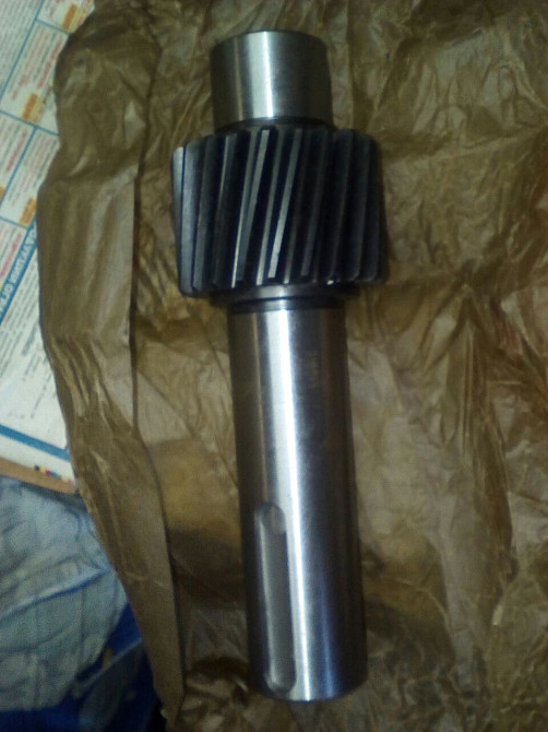 Вал редуктора робочого шнека на Волчок-мʼясорубку К7-ФВП-200. Новий. Заводський. Продам. Вал-шестерн Полтава - зображення 2