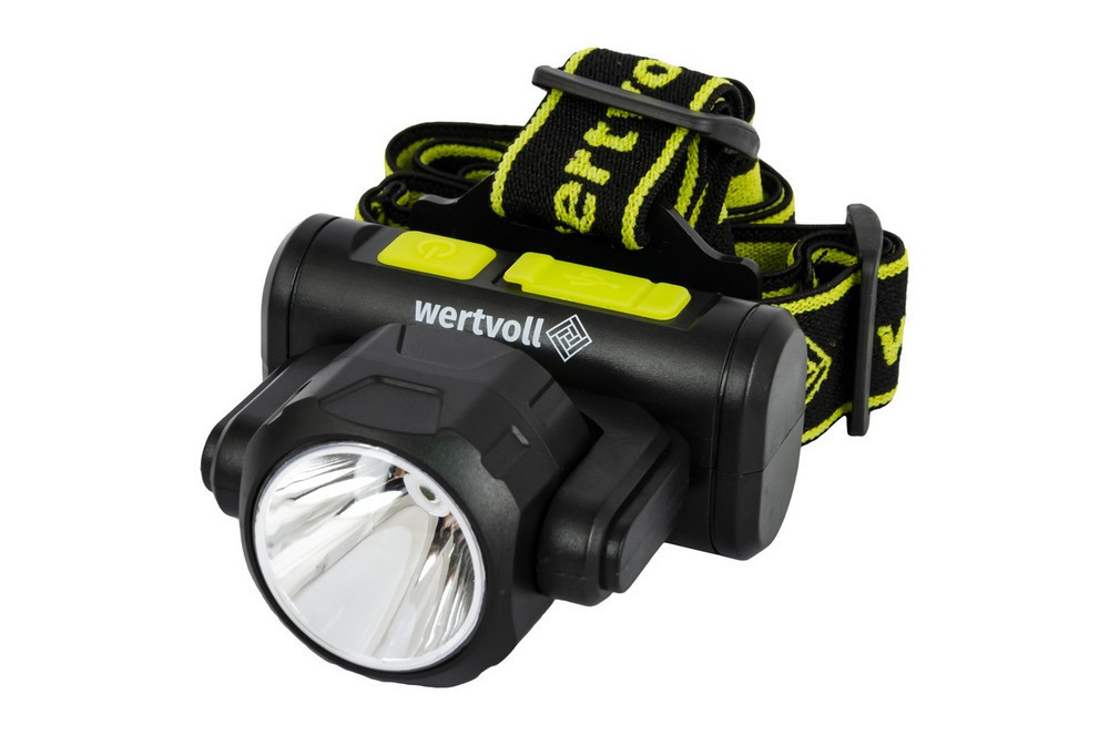 Фонарь налобный двухсторонний WERTVOLL 4 режима СREE LED/COB LED IP44 Li-ion 1200 mAh/t 8000 K/130 l Харьков - изображение 5
