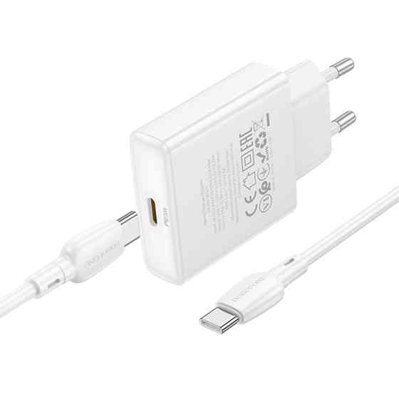 СЗУ Borofone BN23 Wish PD20W (1USB-C) + кабель Type-C to Type-C Херсон