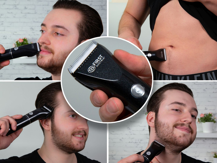 Машинка для стрижки волос в наборе First FA-5676-8 3 Вт черная Київ - зображення 3