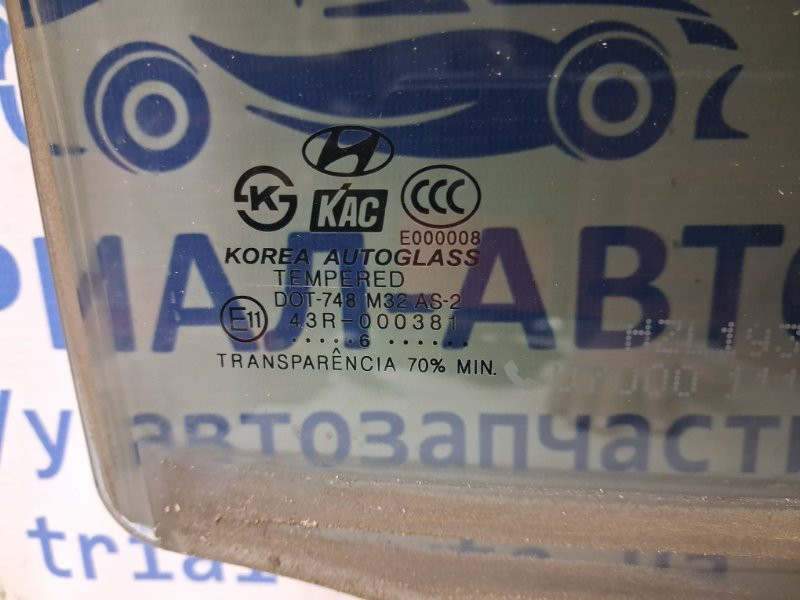 Стекло двери заднее правое Hyundai Tucson 2004-2009 834202E000 (Арт. 66518) Київ - зображення 3