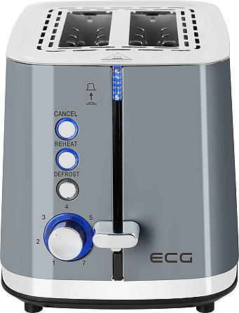 Тостер ECG ST 2766 Vintage Scuro 925 Вт серый Киев - изображение 6