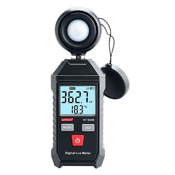 Измеритель уровня освещенности (люксметр) + термометр WINTACT WT9066 Харьков
