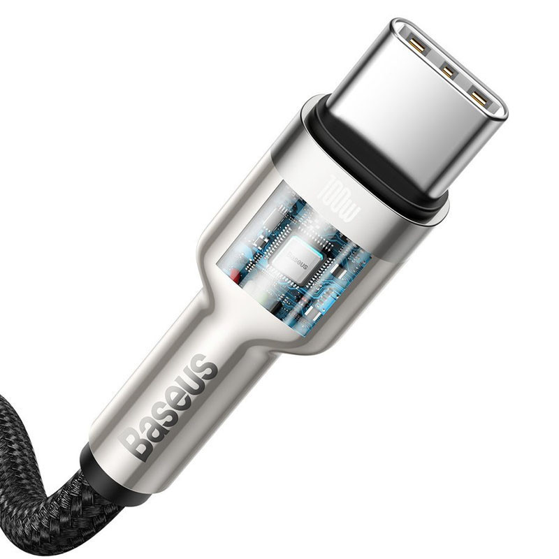 Дата кабель Baseus Cafule Series Metal Type-C to Type-C 100W (2m) (CATJK-D) Херсон - зображення 4