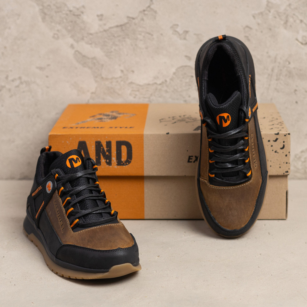 Мужские кожаные кроссовки Performance footwear Brown Киев - изображение 11