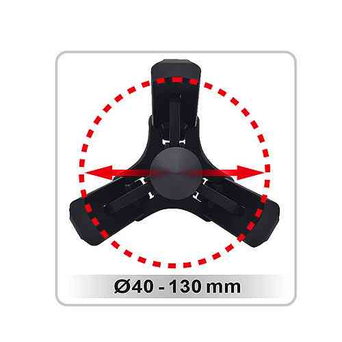 Съемник 3-х захватный 40-130мм с фиксацией TOPTUL JECD0112 Харків