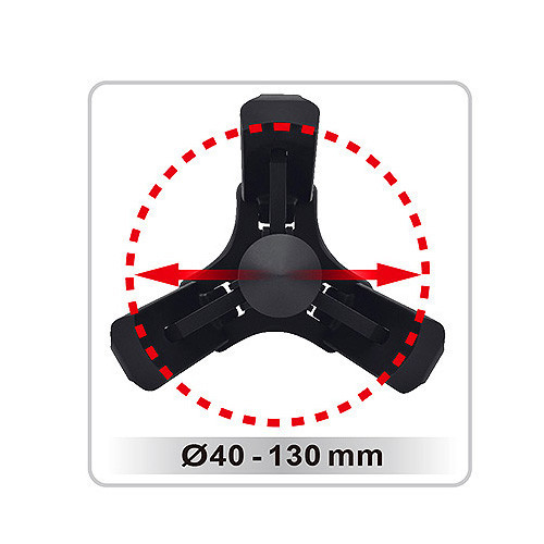 Съемник 3-х захватный 40-130мм с фиксацией TOPTUL JECD0112 Харків - зображення 2