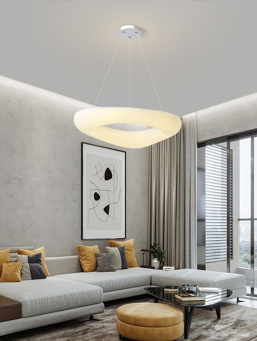 Люстра стельова LED MJ22-630-k Білий 30-120х52х65 см. Киев - изображение 1