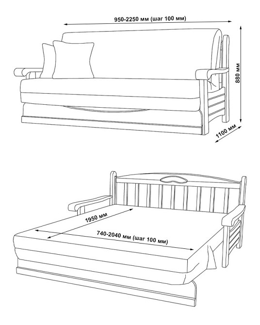 Диван аккордеон Торонто Константа Киев - изображение 10