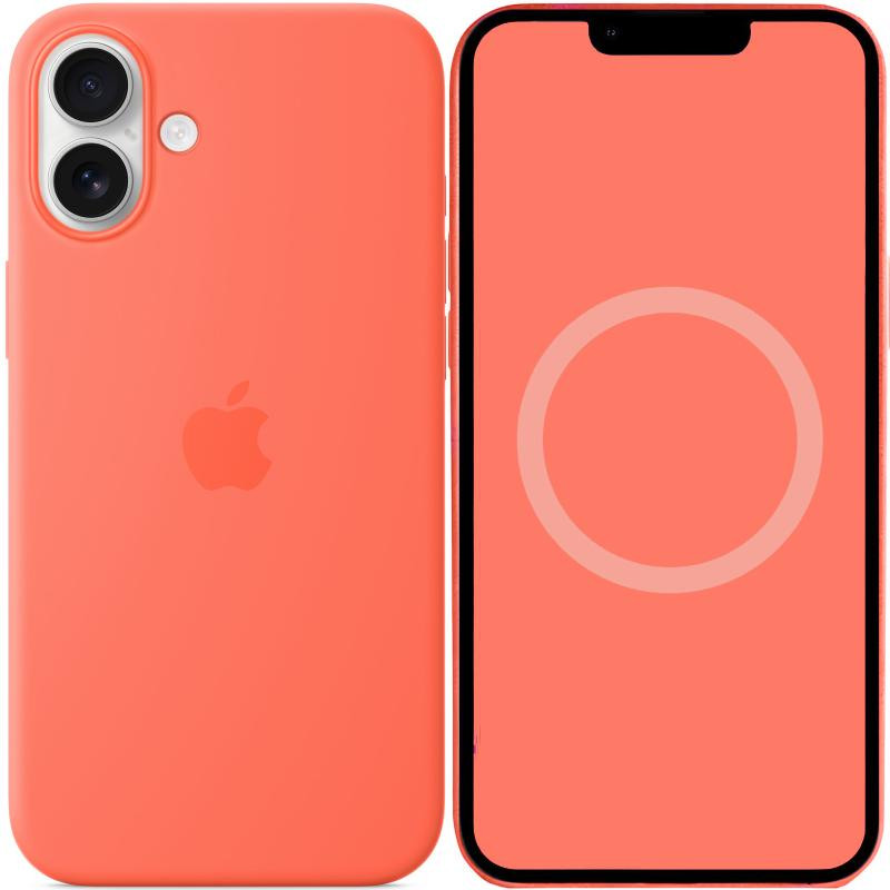 Чехол Silicone case (AAA) with Magsafe and Animation (button) для Apple iPhone 16 (6.1") Херсон - зображення 2