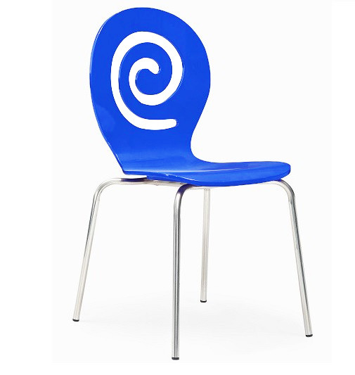 Стул Лев деревянный голубой Дніпро - зображення 3