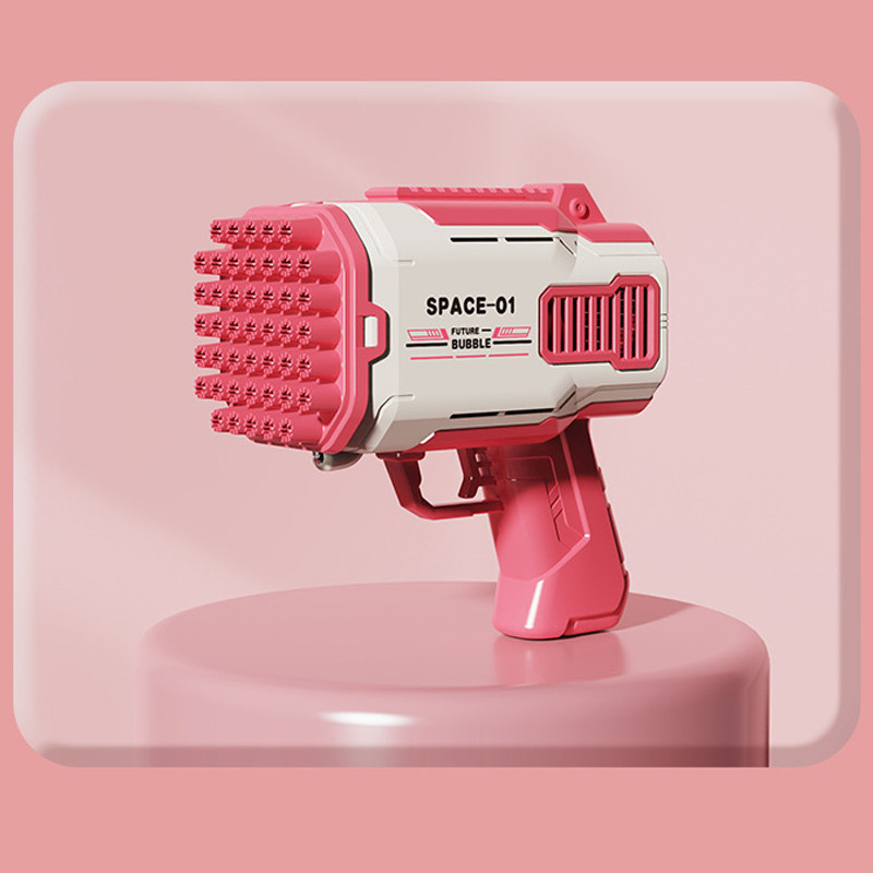 Пистолет для мыльных пузырей Bubble Gun 698-20 с насадками на 32/45 отверстий 50ml Херсон - зображення 5