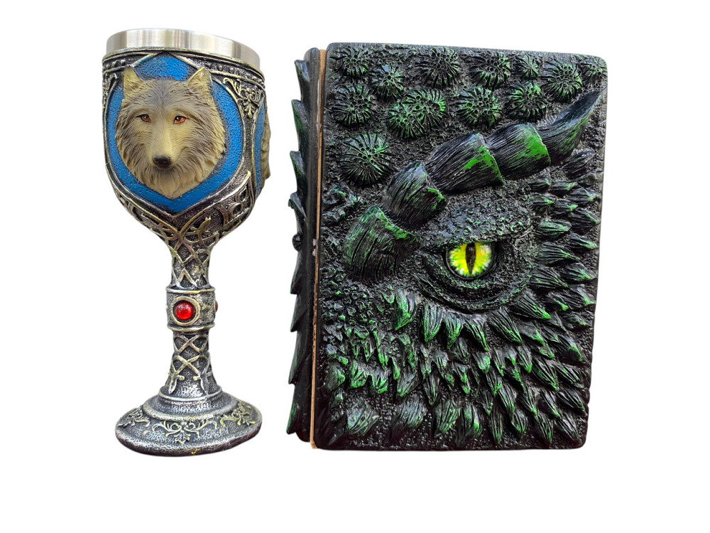Подарочный набор Бокал 3 Волка и Блокнот 3 «Око Лесного Дракона» Київ - зображення 3