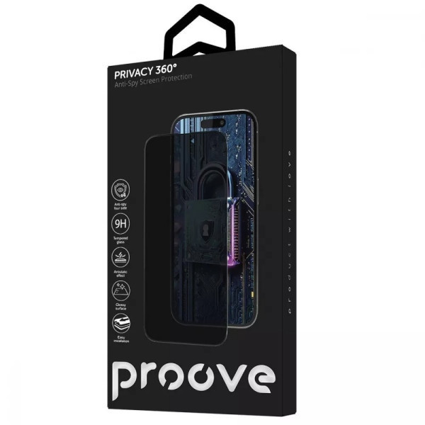 Захисне скло Proove Privacy 360 Installation Box для iPhone 17 Pro Black (PG360I17P001) Харків - зображення 2