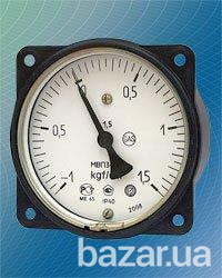 Мановакуумметр показывающий МВП3-У ФОШ (МВП-3У, МВП3У, МВП 3У) - осевой штуцер (ОШ), с фланцем Киев - изображение 1