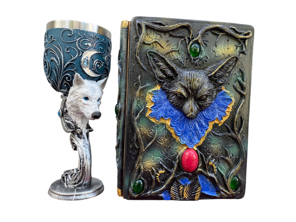 Подарочный набор Бокал 3 Волк и Блокнот 3 «Лесной Гримуар Лисы» Київ - зображення 1