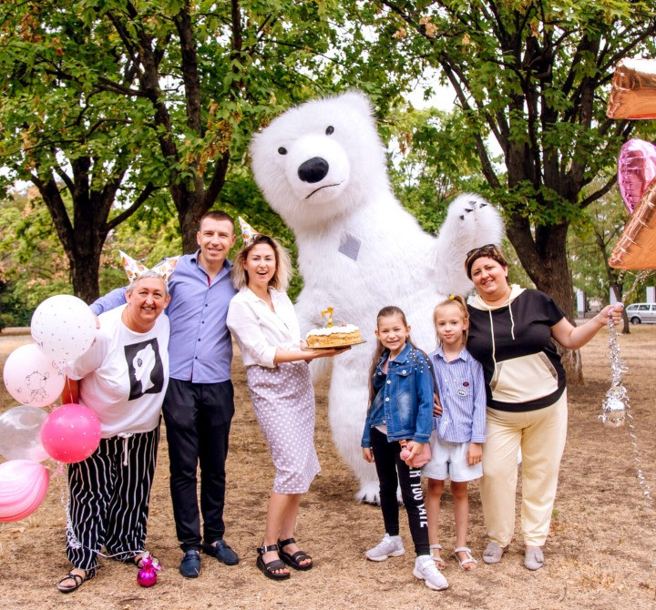Белый медведь Тернополь заказ поздравление на праздник Тернополь - изображение 5
