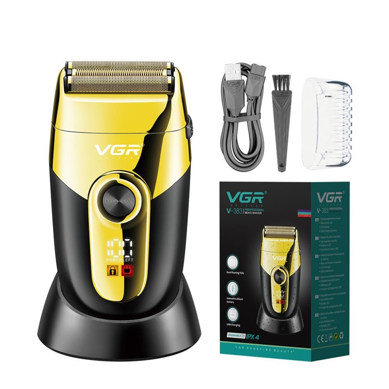 Электробритва VGR V-383 золотистая Київ - зображення 1