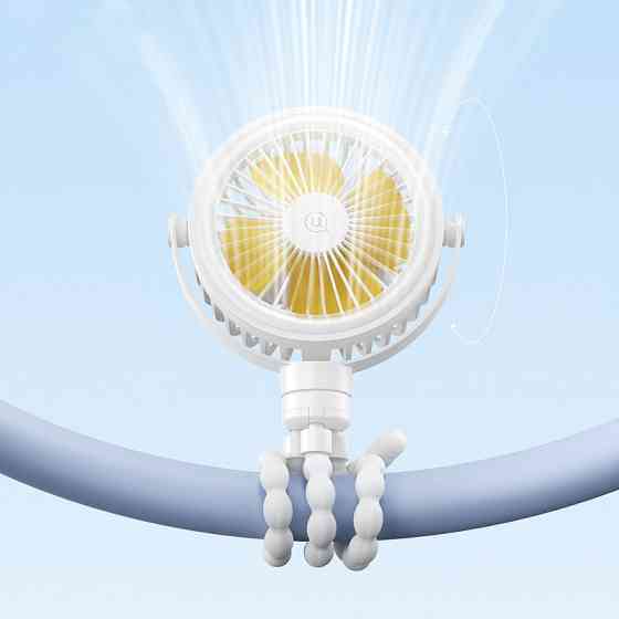 Портативный вентилятор Usams ZB289 Baby Stroller fan 2000mAh Херсон
