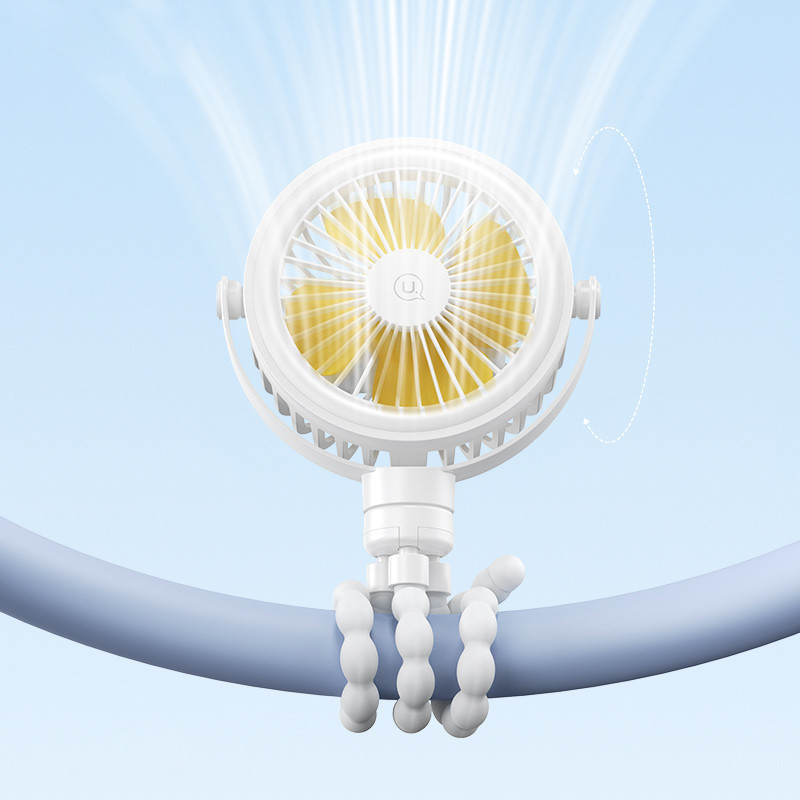 Портативный вентилятор Usams ZB289 Baby Stroller fan 2000mAh Херсон - изображение 3