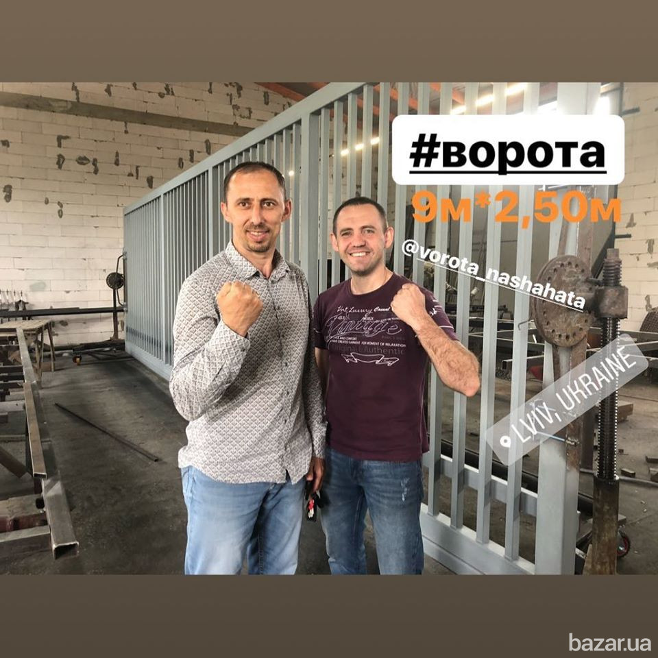 Ворота відкатні в Буковелі Виробник воріт і парканів Наша Хата.Зроблено в Украіні. Львов - изображение 1