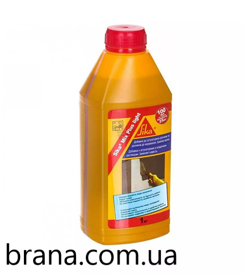 Sika Mix Plus Light стабілізуюча добавка для цементних розчинів та бетонів, 1кг Вишневе - зображення 1