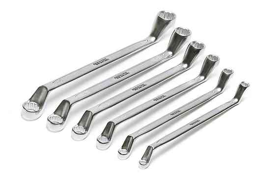 Ключи накидные MASTERTOOL COLD STAMPED набор 6 шт (6х7-16х17 мм) CrV DIN897 72-3206 Харків