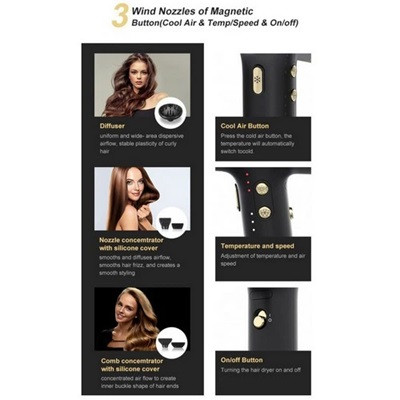 Фен IPARAH P-390B BLUE 2400 Вт синий Київ - зображення 6