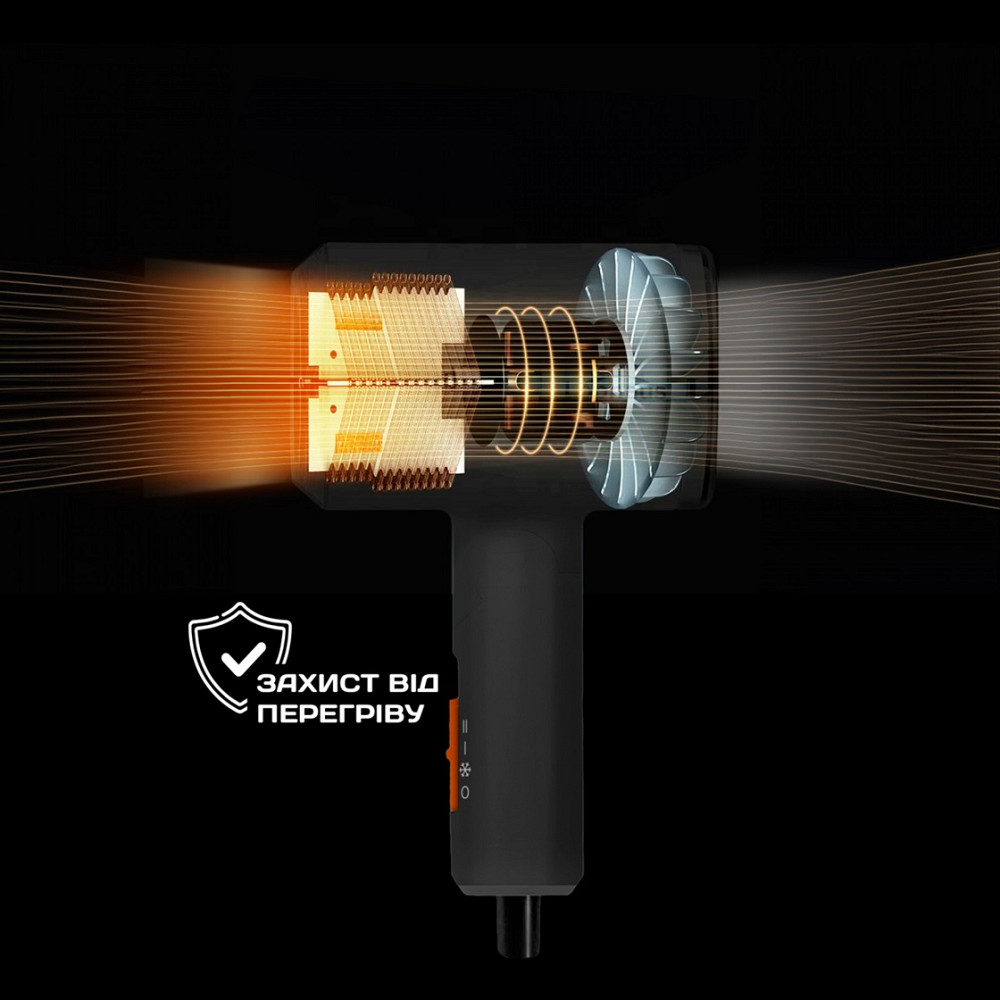 Фен Liberton LHD-6103 1100 Вт черный Київ - зображення 5