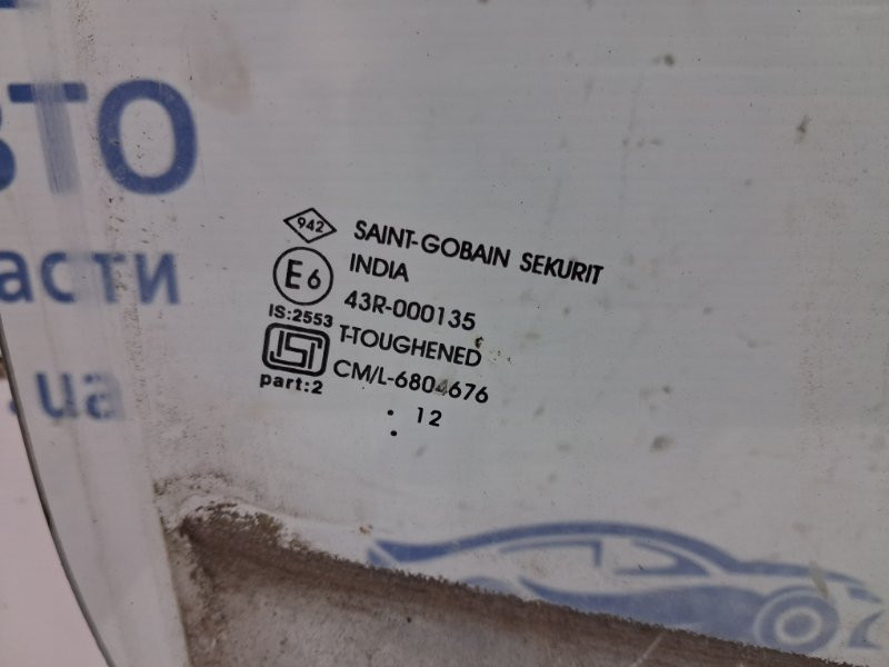 Стекло двери переднее правое Dacia Duster HS 1.5 DIESEL K9K 2010 (б/у) Київ - зображення 3